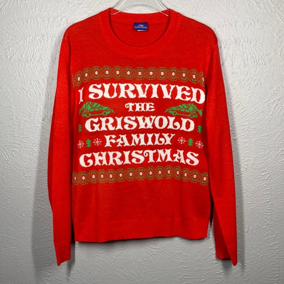 National Lampoon's Christmas Vacation Red White Green Ugly Christmas Swe… - Picture 1 of 7